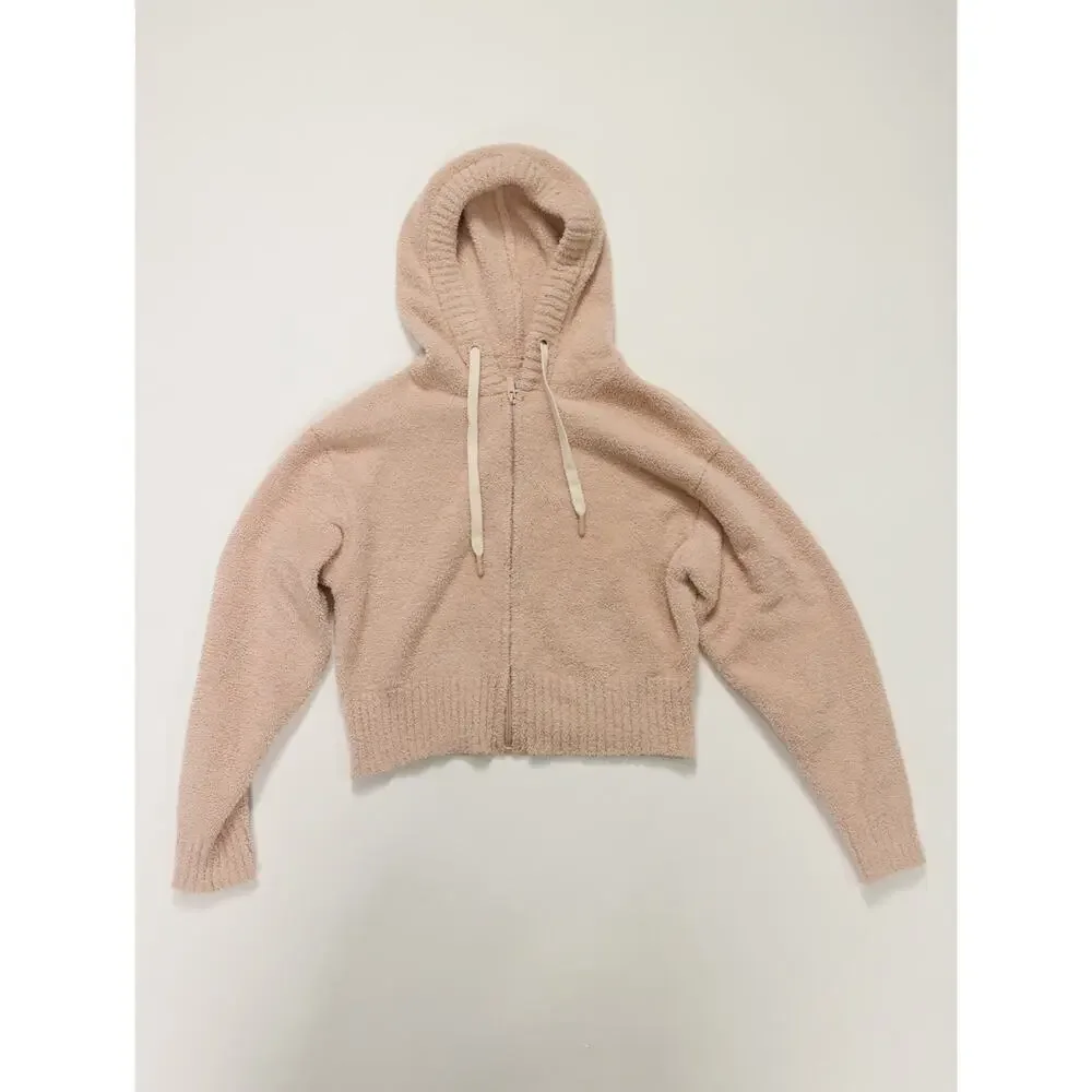 UGG Sherpa Fluff Hoodie & Wide Leg Lounge Set Pink Cozy Luxe Matching Set S
